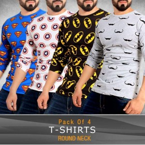 Pack of 4 Round Neck T-Shirt TSF-014